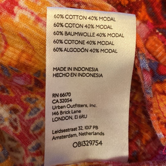 Anthropologie Pilcro Shirt Womens sz. L Pink Floral Pintuck Short Sleeve - Picture 7 of 9